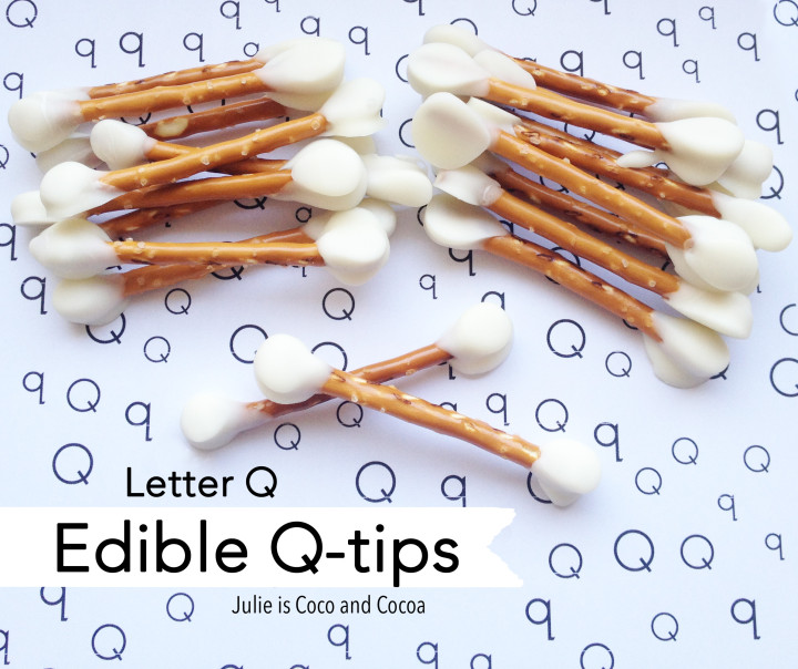 Letter Q: Edible Q-Tips